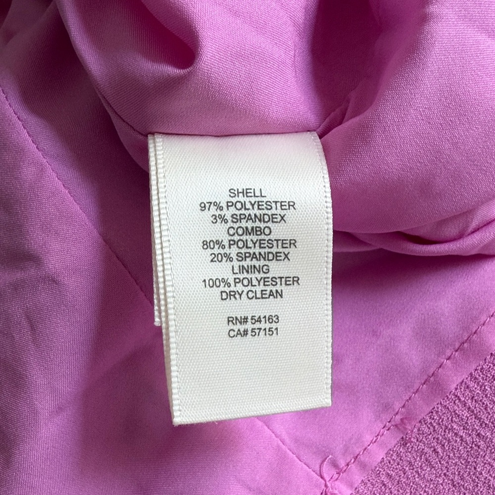 Eliza J One-Shoulder Ruffle Dress in Bright Pink - Picture 3 of 3